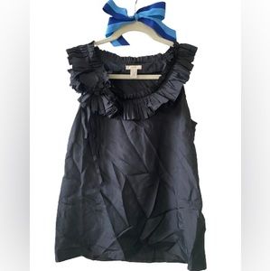 J. Crew Black Silk Blouse